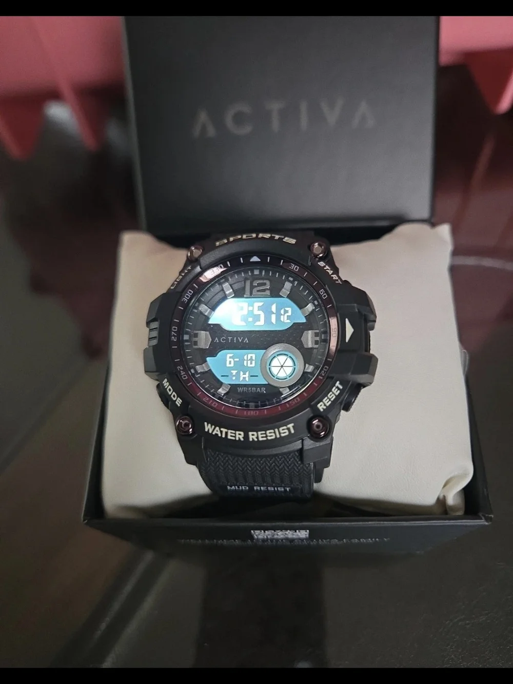 ACW533-001 Activa X By Invicta Black Digital  Essentials Unisex Black Watch